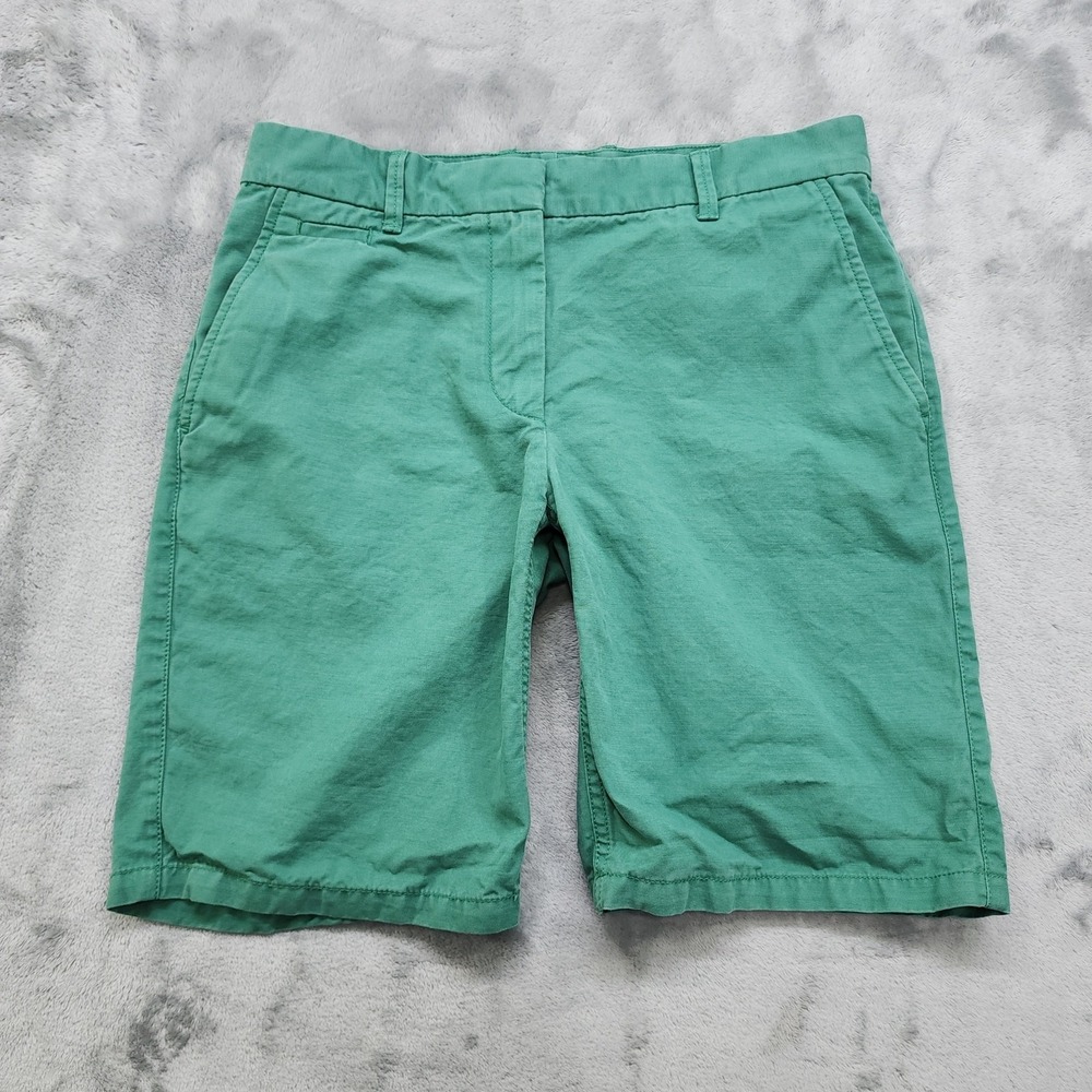 Gap Shorts Womens 00‎ Green New Algea Khakis Boyfriend Roll-Up Cotton Casual